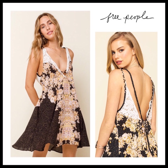 FREE PEOPLE BOHO FLOWY SLIP TANK SUN DRESS A3C - Picture 12 of 14